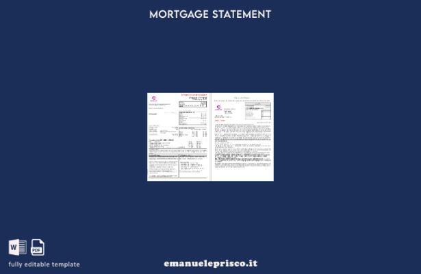 estratto conto del mutuo bancario in stile verificato Emirati Arabi Uniti Capell